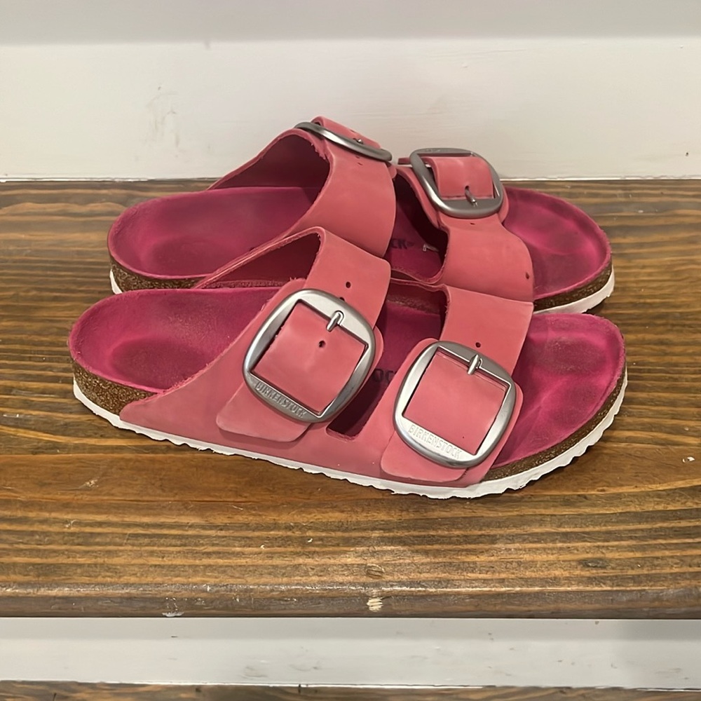 Hot Pink Birkenstocks, Size 41